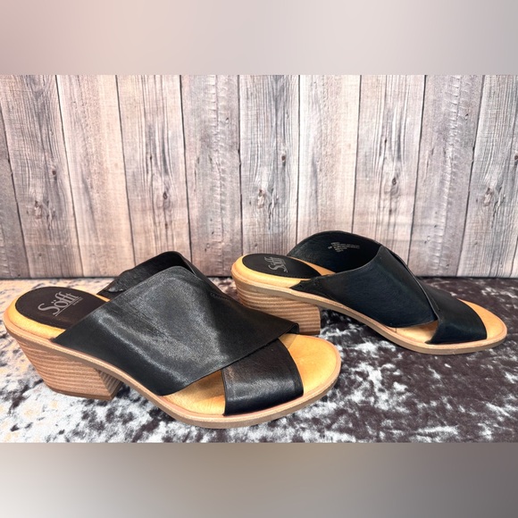 Sofft Perrie Black Slide Sandal Size 9 - Picture 7 of 14